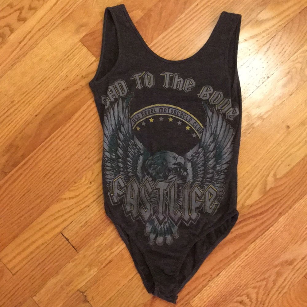Bad to the Bone tank bodysuit